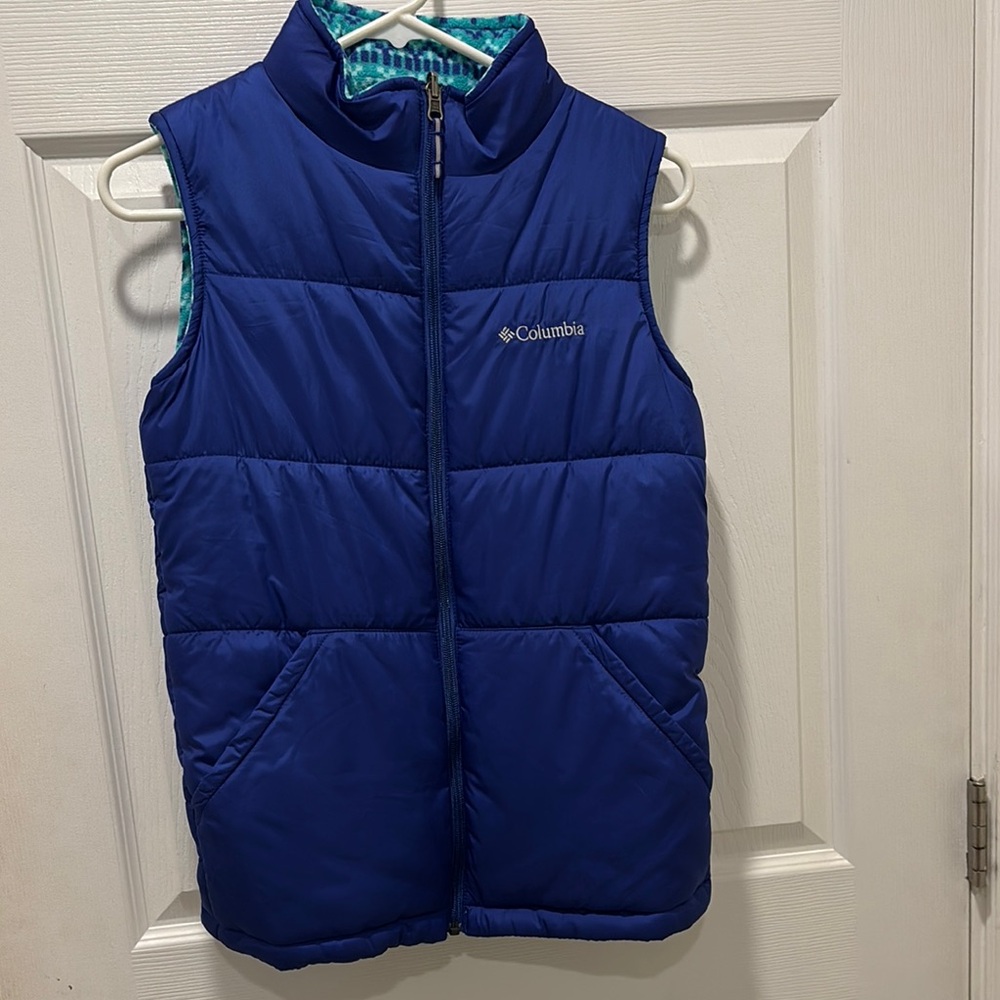 Columbia Blue Puffer Vest